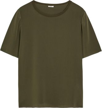Joseph Rubin Silk T-shirt - Dark Green - 40 (UK12 / M)