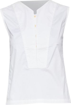 Christophe Lemaire white cotton blend top