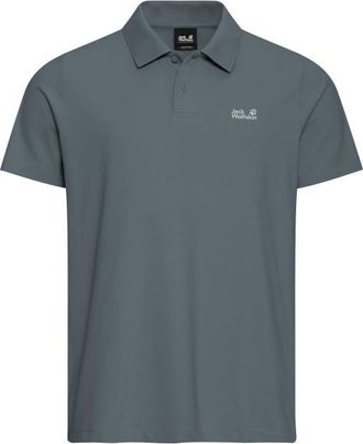 Jack Wolfskin Essential Polo Polo-Shirt f&uuml;r Herren | grau