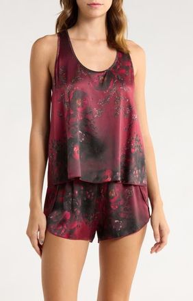 Lunya x Putnam Designs Washable Silk Short Pajamas in Rouge at Nordstrom, Size X-Small