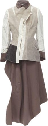 Comme Des Gar&ccedil;ons Comme des Garcons patchwork inside out jacket skirt