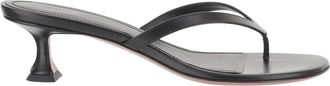 Amina Muaddi Heeled Mules, female, Black, Size: 6 US Juliette Thong Slipper 45