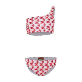 Missoni Bikinis, female, Multicolor, Size: XL One-shoulder chevron bikini