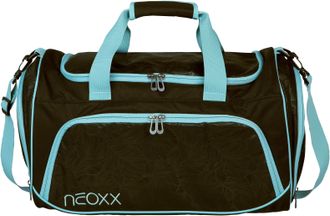 Neoxx Sporttasche NEOXX Move, Damen, Gr. B/H/T: 43cm x 26cm x 24cm, schwarz (queen of nite), Polyester, Taschen Sporttasche, teilweise aus recyceltem Materi