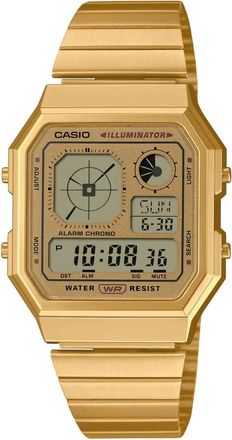 Casio A130Weg-9Aef Digitale Vintage Horloge - Heren - Horloges - Geel - ONE Size - Accessoires
