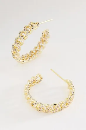 Melinda Maria Pav&eacute; Julian Chain Hoops