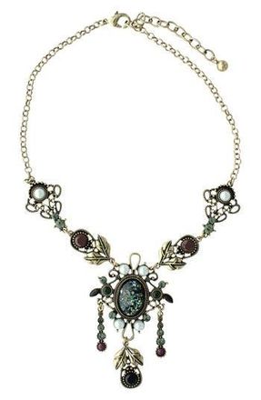 Olivia Welles Ella Beaded Necklace in Gold /Multi at Nordstrom Rack