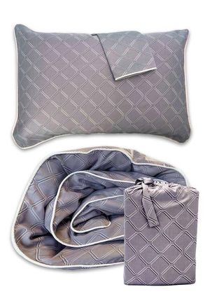 BedVoyage Cooling 100% Viscose Duvet Cover Set - Soft, Breathable Sleep in Geo at Nordstrom, Size King