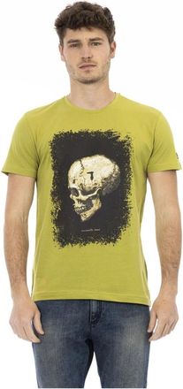 Trussardi Morion T-shirt - Heren - T-shirts - Groen - S - Katoen - Tops