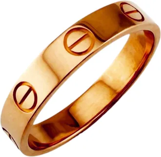Cartier Love Pink Gold (18K) Band Ring (Pre-Owned)