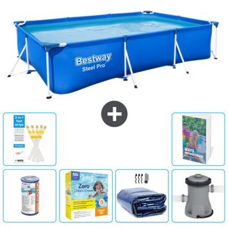 Bestway Piscina Bestway Steel Pro Rectangular - 300x201x66 Cm - 7-piezas S50