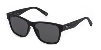 Fila SFI118 Polarized U28P Mens Sunglasses Black Size 55
