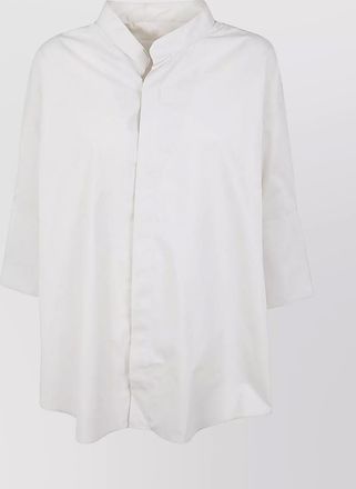 Ami short sleeve mandarin collar shirt