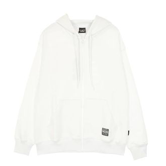 PROPAGANDA Hoodies, male, White, XL, Gradient Zip Hoodie Lightweight Sweatshirt