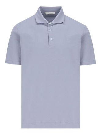 Cruciani Poloshirt met drie knopen - Blauw
