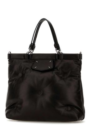 Maison Margiela Womens Black Leather Handbag Borse A Mano