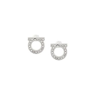 Ferragamo Gancini Earrings - Dames - Oorbellen - Grijs - ONE Size - Accessoires