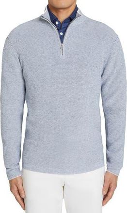Jack Victor Daulac Quarter Zip Pullover in Sky Blue at Nordstrom Rack, Size Small