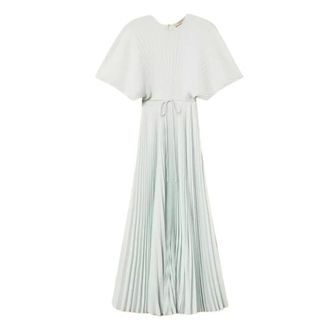 Twinset Maxi Dresses, female, Blue, Size: S Twin-set Dresses