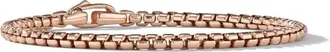 David Yurman 18kt rose gold Box Chain bracelet (3.4mm) - men - 18kt Rose Gold - M - Pink