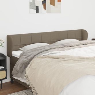 vidaXL Cabecero De Tela Gris Taupe 163x23x78/88 Cm Vidaxl