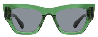 Valentino VLS-166 Oversized Acetate Sunglasses - Green