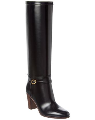 Valentino Pattie 75 Leather Knee-High Boot