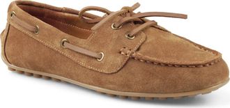 National Comfort Bandy Boat Shoe in Tan Suede at Nordstrom, Size 10