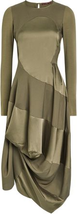 High High Placid Gathered Stretch-jersey Midi Dress - Green - 46 (UK14 / L)