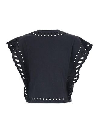 Isabel Marant Womens T-Shirt Odyle-Gc Black Cotton Top