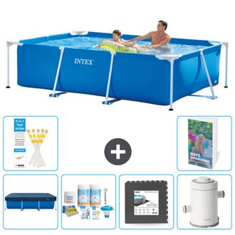 Intex Piscina Con Estructura Rectangular - 260x160x65 Cm - 7-piezas S64