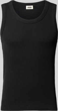 Drykorn Drykorn Tanktop in Ripp-Optik Modell Nathan in Black, Gr&ouml;&szlig;e XXL