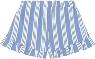 Huxbaby Vintage Stripe Cherry Skort in Bijou Blue/almond Milk at Nordstrom, Size 6-12M Au