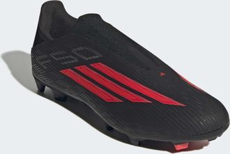 adidas Fussballschuh ADIDAS PERFORMANCE F50 LEAGUE, FESTE/GEMISCHTE B&Ouml;DEN, OHNE SCHN&Uuml;RUNG, Gr. 42,5, core schwarz, lucid rot, core schwarz, Synthetik, Textil