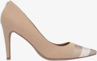 J. Rene&eacute; Womens Garbina Slip On Pumps In Beige Satin