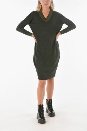 Ixos Knitted SWAPS Midi Dress with V Neckline size Xs