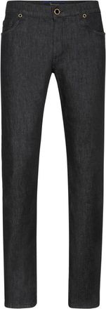 Billionaire Boys Club Straight Cut Statement Jeans - Heren - Slim Fit Jeans - Zwart - W26 - Leer - Jeans