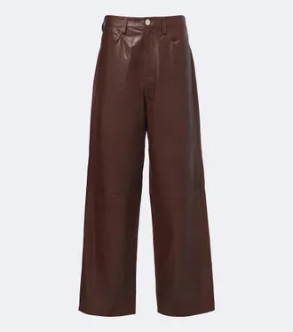 R&oacute;he R&oacute;he Leather wide-leg pants