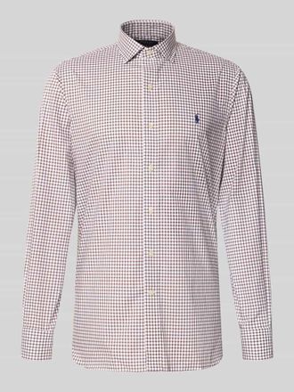 Polo Ralph Lauren Regular Fit Business-Hemd mit Kentkragen in Mittelbraun, Gr&ouml;&szlig;e 43