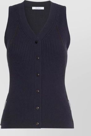 Max Mara ribbed v-neck vest