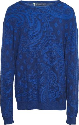 Etro Maglione in lana con stampa paisley jacquard - Blu