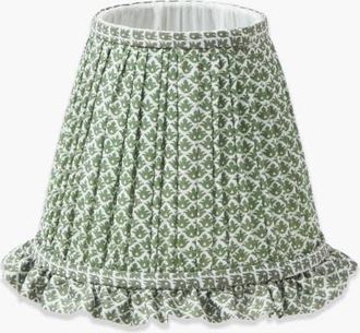 Mrs. Alice Lotus Ruffle Lampshade in Olive at Nordstrom