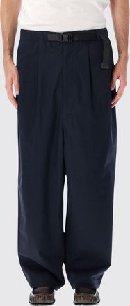 Comme Des Gar&ccedil;ons Wide Leg Cotton Trousers with Pleats and Drawstring