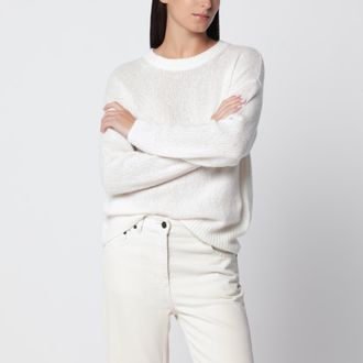 Lisa Yang Cream Lova cashmere and silk sweater