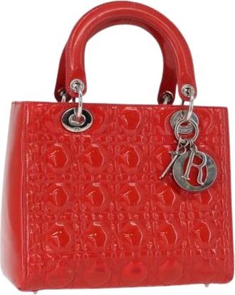 Dior Pre-owned Handbags, female, Red, Size: ONE SIZE Pre-owned Vintage Hand Bag