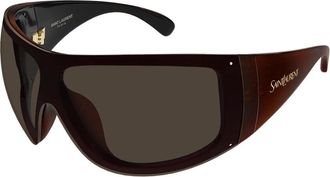 Saint Laurent SL 914 Zonnebrillen - Dames - Accessoires - Bruin - Maat: ONE Size