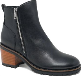 Django & Juliette Womens Birdi Boot In Black Leather