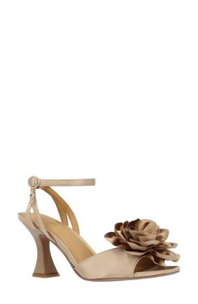 J. Rene&eacute; Pomeline Ankle Strap Sandal in Beige at Nordstrom, Size 10.5