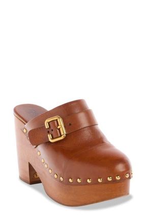 Chlo&eacute; Jeanette Platform Clog in 27T Ginger Brown at Nordstrom, Size 37
