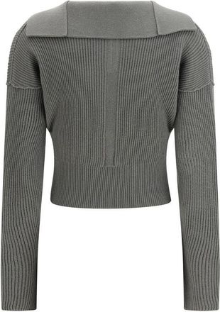 Rick Owens Womens Bicolor Wool Oves Aries Sweatshirt Clothing
